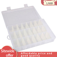 ราคา LANG กล่องจัดระเบียบพลาสติกใส24ช่องกล่องเก็บของแบบปรับได้สำหรับลูกปัดต่างหูตะขอเกี่ยวเครื่องประดับ (22263058438)