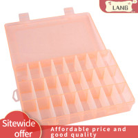 ราคา LANG กล่องจัดระเบียบพลาสติกใส24ช่องกล่องเก็บของแบบปรับได้สำหรับลูกปัดต่างหูตะขอเกี่ยวเครื่องประดับ (22263058439)