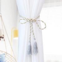ราคา 120ซม พู่ผ้าม่าน Tieback ผ้าม่านหน้าต่างปมผูกผ้าม่านเชือกมือ เชือกเส้นใยทอสายคล้องบ้านม่านตกแต่งอุปกรณ์เสริม (9028145824)