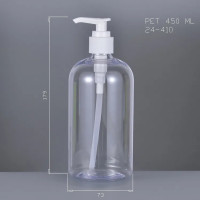 ราคา ขวดปั๊ม450ml หัวปั๊มสีขาว ขวดพลาสติก ขวดปั๊มใส ขวดPTEพร้อมหัวปั๊มปากแบน450ML (22539505318)