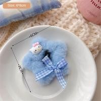 ราคา Sanrio คลิป BB รูปหัวใจเด็กผู้หญิงกิ๊ปติดผมดาวห้าแฉกผ้ากำมะหยี่ขนยาวสีชมพูสีน้ำเงินเครื่องประดับผมการ์ตูนคิตตี้หมวกสวัสดี (22537334569)