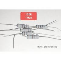 ราคา 10ตัว 100R 100โอห์ม 5 Metal Oxide Film Resistor 1Watt 1วัตต์ (22454280229)