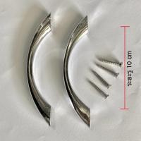 ราคา มือจับ สีเงิน ระหว่างรู 10 ซม มือจับตู้กับข้าวพลาสติก มือจับลิ้นชัก มือจับตู้ มือจับประตู แถมฟรี สกรู (21158593110)