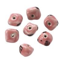 ราคา St kunkka ลูกปัดเซรามิก1 5ชิ้นชุดสีชมพูสีน้ำตาลการ์ตูนเรขาคณิตลูกปัดเซรามิกสำหรับการทำเครื่องประดับลูกปัดแบบทำเอง (22687036476)