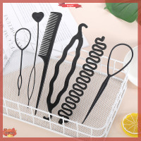ราคา Gogirl 6ชิ้น เซ็ตทรงผม braiding Tools Pull Through hair Needle hair Disk hair comb (20862753479)