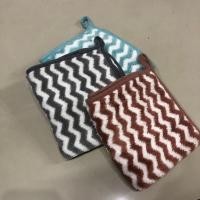 ราคา ผ้าเช็ดหน้า ผ้าเช็ดมือ ขนาด 30x30 cm35x75 cm ลายซิกแซก นุ่ม ซับน้ำได้ดี 300G (21731910498)