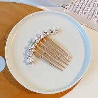 ราคา หวีสับ โลหะประดับเพชรไข่มุก กิ๊บติดผม กิ๊ฟติดผม hairpin เครื่องประดับเจ้าสาว เครื่องเพชร (22700823856)