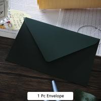 ราคา คราฟท์สีเขียวเข้มวินเทจหนาซองกระดาษกระดาษเขียนจดหมายซองกระดาษวรรณกรรม (21886255902)