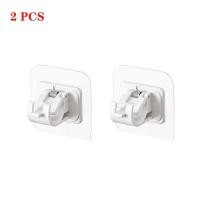 ราคา ตะขอยึดแบบยึดติดผนัง2ชิ้นตัวยึดตัวจับราวแขวนผ้าม่านปรับได้แบบไม่ต้องเจาะรูตะขอยึดฐานแบบยึดติดกับผนังในบ้านตะขอชั้นแขวนแบบหนีบ (21960733891)