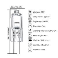 ราคา tianjunmaoyi หลอดไฟฮาโลเจนแบบ2พิน G5 3 G9 G4ชนิด12V 220V 2 PIN 20W 25W 35W 40W ล้างแต่ละหลอดสำหรับตกแต่งบ้าน (21858364859)