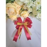 ราคา โบว์ติดของขวัญ โบว์ติดกระเช้า โบว์ผ้า 9 14cm (21772093219)