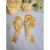 ราคา โบว์ติดของขวัญ โบว์ติดกระเช้า โบว์ผ้า 9 14cm (21772093215)