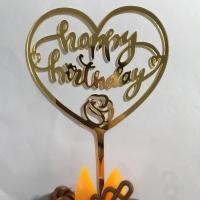 ราคา ป้ายปักเค้กวันเกิด ป้ายปักเค้กHBD (17836144619)