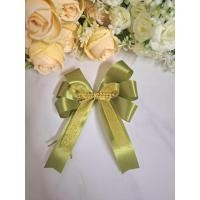 ราคา โบว์ติดของขวัญ โบว์ติดกระเช้า โบว์ผ้า 9 14cm (21772093213)