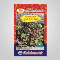 ราคา กะเพราแดง MT OP 008 ตราภูเขาทอง Red Holy Basil เมล็ดพันธุ์กะเพราแดง เมล็ดกะเพรา เมล็ดพันธุ์กะเพรา เมล็ดผักสวนครัว เมล็ดพันธุ์ผัก (20120921325)