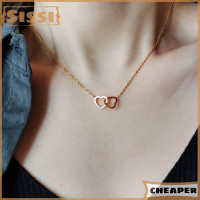 ราคา Sissi สร้อยโชคเกอร์รูปหัวใจคู่ที่เรียบง่ายแบบเฉพาะตัวสำหรับผู้หญิงจี้รูปหัวใจกลวงสร้อยคอโซ่ไหปลาร้าเครื่องประดับของขวัญสำหรับเด็กผู้หญิง (21442280501)