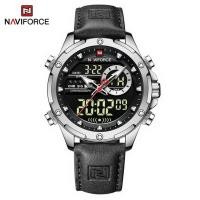 ราคา Naviforce นาฬิกาข้อมือผู้ชาย สปอร์ตแฟชั่น NF9208 สายหนัง กันน้ำ แสดงเวลา 2 ระบบ ดิจิตอล อนาล็อก (21462503456)