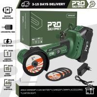 ราคา 21V เครื่องบดมุมไร้สาย Brushless 19500RPM เครื่องขัดเงา 1500mAh เครื่องมือไฟฟ้าสำหรับบ้าน PROSTORMER (22803113823)