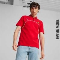 ราคา PUMA AUTO เสื้อโปโลผู้ชาย Scuderia Ferrari สีแดง 62094502 (22186535871)