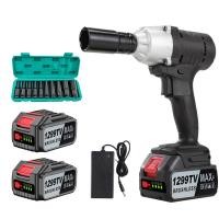 ราคา บล็อกไฟฟ้า 1299TV ประแจไฟฟ้า บล็อกแบตเตอรี่ บล็อกไร้สาย บล็อกแบต แบต Li ion 2ก้อน Brushless Cordless Electric Wrench สว่านไฟฟ้า การเจาะไฟฟ้า บล็อกไฟฟ้าไรสาย บล็อคไฟฟ้าแรงๆ บล็อกไร้สาย บล็อกไฟฟ้าถูกๆ บ