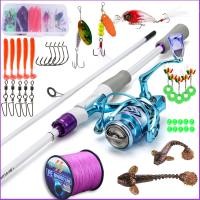 ราคา Sougayilang คันเบ็ดพร้อมรอก 2 ส่วน 1 8 M 6 สีม่วง M คันเบ็ดตกปลา คันตกกุ้งคิงด้อม 1000 2000 3000 4000 Series 5 2 1 รอกตกปลา คันเบ็ดหน้าดิน และรอกตกปลาชุดตกปลาที่สมบูรณ์แบบสาย PE สีรุ้ง (22774271618)