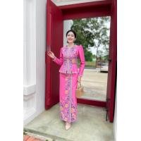 ราคา ชุดเซ็ทผ้าปาเต๊ะอินโด อัดกาวทั้งชุด ผู้หญิง ชุดปาเต๊ะ (22796090143)