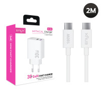 ราคา หัวชาร์จ ENYX รุ่น A4X 1USB 1PD หัวชาร์จ Fast Charger GAN 30W ชาร์จไวขึ้น 2 เท่า หัวชาร์จ A4X (22306756786)