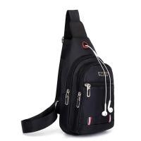 ราคา Casual NYLON กระเป๋าสะพายข้างสําหรับผู้ชายอินเทรนด์ขนาดเล็กสายคล้องไหล่นุ่มซิปหัวเข็มขัดปิด Leisure สถานการณ์ (21152091278)