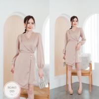 ราคา ES463 เดรสจีบบ่า ซาติน ผ้าดี ดีเทลสวย ทรงสวยมากๆ ใครได้ใส่ก็ถูกใจสุดๆ อก 32 38 เอว 26 31 สะโพก 36 40 ยาว 33 ยาวหน้า 35 สี ส้มอิฐ น้ำตาลครีม ดำ แดงไวน์ เขียว ชมพู (20601601497)