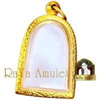 ราคา กรอบพระสำเร็จรูปงานเลเซอร์ 24K อย่างดี งานไม่ลอก ไม่ดำ ทรงพระกำแพงซุ้มกอ ทรงพระผงหลวงพ่อปากแดง รหัส 100 (21606139869)