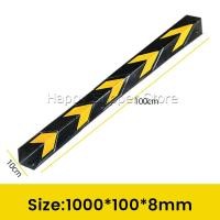 ราคา Happy ยางหุ้มขอบเสาหุ้มมุมเสา สำหรับกันรถชนขอบเสา แถบสะท้อนแสง Rubber Wall Corner (21746483768)