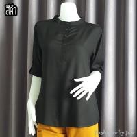 ราคา เสื้อสาวอวบ คอจีนกลม อก 48 ผ้าสปัน ใส่สบายไม่ร้อน (14938771241)
