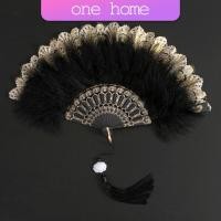 ราคา One Home พัดจีนขนนกแต่งการเพนท์ลายไทยสีทอง พัดเต้นรํา สไตล์โลลิต้า พัดจีนขนนก มี 4 สี Feather Fan (22616374544)