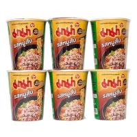 ราคา ใหม่ล่าสุด มาม่าคัพ บะหมี่กึ่งสำเร็จรูป รสหมูสับ 60 กรัม x 6 ถ้วย Mama Cup Instant Noodle Minced Pork Flavour 60 g x 6 cups สินค้าล็อตใหม่ล่าสุด สต็อคใหม่เอี่ยม เก็บเงินปลายทางได้ (15927489722)