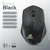 ราคา เมาส์ไร้สาย รุ่น MC105 ไร้เสียงคลิก ชาร์จ Type C สีพาสเทล เมาส์บลูทูธ ใช้ได้ทั้ง 2 4G Bluetooth เชื่อมต่อมือถือ ไอแพด ดำ ขาว ชมพู ฟ้า เขียว คอมพิวเตอร์ โน๊ตบุ้ค wireless mouse (22821455766)