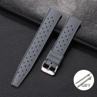 ราคา Tali Jam Tangan Silikon เขตร้อนสำหรับสายฟอสซิลสำหรับ Seiko สำหรับ Oris สายรัดยางแบบปลดได้เร็ว18มม 20มม 22มม (22564326703)