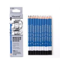 ราคา 14Pcs Professional Drawing Pencils Set F H 2H HB B 2B 3B 4B 5B 6B 7B 8B 9B 10B Sketching Writing Graphite Pencils for Students Beginners Artist (22733939436)