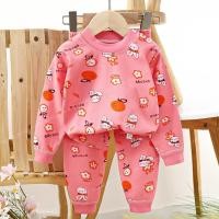 ราคา ชุดนอนแขนยาว ขายาว เสื้อผ้าเด็ก ชุดนอนกันหนาว ผ้าcotton อายุ6เดือน 3ปี (22796365986)