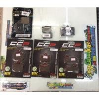 ราคา ผ้าเบรคหน้าปั้มแต่ง ด้วงใหญ่ 4potเล็ก 4potใหญ่ ผีเสื้อเล็ก เม้าส์ 2pot (12558149189)