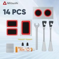 ราคา Mitsushi แบบพกพาขี่จักรยานจักรยานจักรยานเครื่องมือซ่อมยางแบนซ่อมยางแพทช์กาวก้านยางชุดแก้ไข สําหรับซ่อมแซมยางล้อรถจักรยานเสือภูเขา (22688625092)