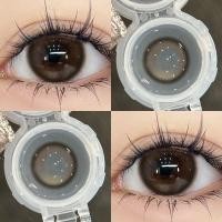 ราคา คอนแทคเลนส์สีขนาดเส้นผ่านศูนย์กลาง 14 2 มม ต่อปีคอนแทคเลนส์รายเดือนคอนแทคเลนส์ คอนแทคเลนส์ Thai Tea Grey Black กรองแสงขนาดมินิ 1คู่ 14 5mm (21992263193)
