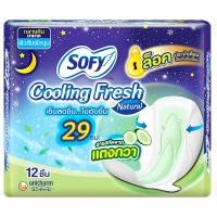 ราคา โซฟีคูลลิ่งเฟรชเนเชอรัลผ้าอนามัยแบบสลิมมีปีกสำหรับกลางคืน 29ซม 12ชิ้น (22735870015)