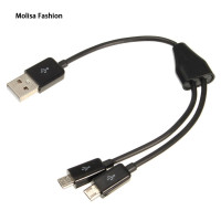 ราคา USB 2 0สายเคเบิ้ลข้อมูลหัวชายไมโคร USB USB 2 0ชาย1 Sang 2 Y (22188605235)