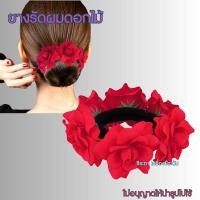 ราคา ยางรัดผมดอกไม้ ยางรัดผม ดอกกุหลาบ พร้อมส่ง (22238959393)