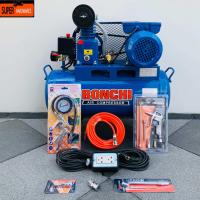 ราคา BONCHI ถังลม ปั๊มลม ปั๊มลมสายพาน ขนาด 40 ลิตร มอเตอร์ 1 แรงม้า อุปกรณ์ 6 อย่าง ปลั๊กพ่วง 10 เมตร รับประกัน 1 ปีเต็ม (20094771314)