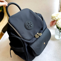 ราคา Tory Burch กระเป๋าเป้สะพายหลังสำหรับผู้หญิงกระเป๋าเป้สะพายหลังแฟชั่นสตรีความจุขนาดใหญ่กระเป๋าสะพายไหล่ของผู้หญิงวินเทจหนังผ้าใบนิ่มเดินทางลำลองขนาด28 20ซม (21069370671)