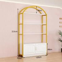 ราคา ตู้โชว์เครื่องสำอางชั้นวางโชว์ร้านเสริมสวยตู้โชว์ผลิตภัณฑ์ร้านตัดผมชั้นวางของสำหรับแม่และเด็กชั้นเก็บของหลายชั้น (22222908340)