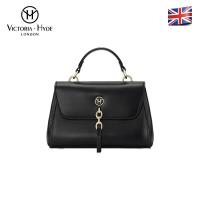 ราคา VICTORIA HYDE London Gelegance กระเป๋าถือสตรีสีดำกระเป๋าสะพายไหล่ Gold Details (21206255772)