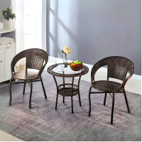 ราคา BaanD ชุดโต๊ะเก้าอี้ ชุดโต๊ะเก้าอี้หวาย โต๊ะรับแขก ชุดโต๊ะสนาม เก้าอี้หวาย ชุดโต๊ะกาแฟ เก้าอี้สนาม เก้าอี้ไม้หวาย (21841215246)