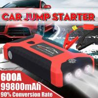 ราคา ธนาคารพลังงานรถยนต์ เครื่องจั๊มสตาร์ทฉุกเฉินรถ Jump Starter 99800mAh 12V รถ Jump Starter แบบพกพา USB Power Bank Battery Booster Clamp อุปกรณ์ เครื่องจั้มแบต จั๊มสตาทรถยนต์ (21471534814)
